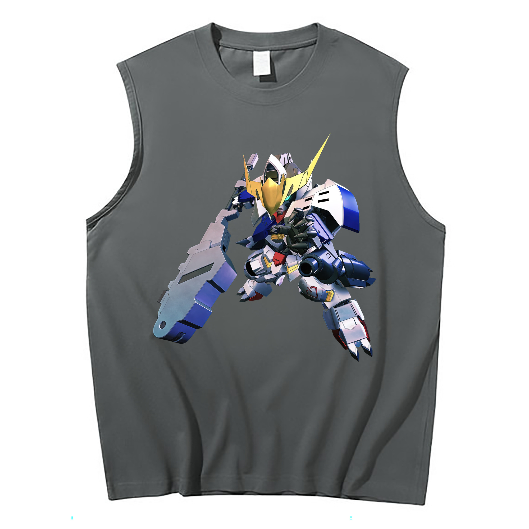 （画像用） 機動戦士ガンダム Mobile Suit Gundam コットン100％タンクトップ（フロントプリント）